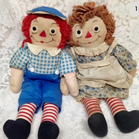 Rare, 1947 Johnny Gruelle Own Raggedy Anne  and Andy Doll - Picture 1 of 12